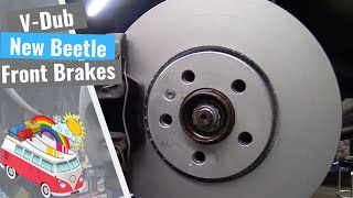 VW New Beetle Front Brake Job [upl. by Trutko936]