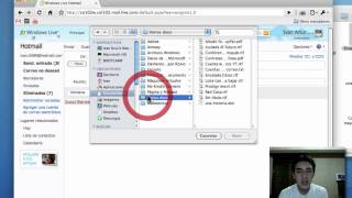 Cómo adjuntar archivos o fotos en un correo electrónico email [upl. by Legnaros]