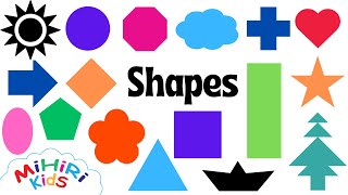 Shapes Names With Pictures  Learning For Children  Learn at Home [upl. by Nimajaneb]