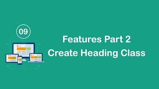 Responsive Design in Arabic 09  Features Part 2  Create Heading Class [upl. by Marcoux]