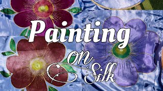 how to painted ob silk fabrieasy painting ideadiy cushion painted [upl. by Bartosch]