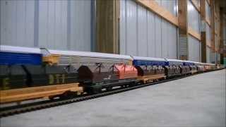 EPIC WORLD RECORD LONGEST MODEL HO SCALE TRAIN 1662 cars 25 Locomotives [upl. by Nodlew22]