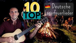 10 Deutsche Lagerfeuer Songs  Tutorial mit PDFs [upl. by Sil634]