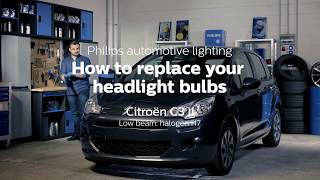 How to replace Citroen C3 headlight bulbs [upl. by Annim]