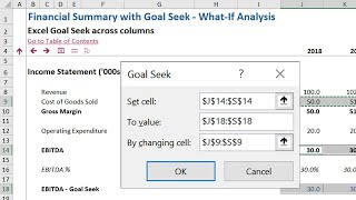 Excel Goal Seek across columns [upl. by Tarrsus898]