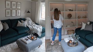 SNUG MAKEOVER WITH IKEA BILLY BOOKCASE HACK Laura MelhuishSprague [upl. by Anohs958]