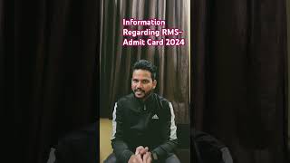 Information Regarding RMSAdmit Card 2024 bestrimc motivation education [upl. by Heng514]