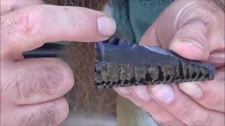 flintknapping a slab part 1 [upl. by Kenna421]