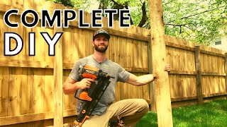 DIY Fence On a Budget [upl. by Ocirred884]