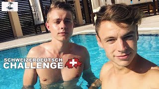 JONAS LERNT SCHWEIZERDEUTSCH 🇨🇭🙈   SchweizerDeutsch Challenge 1 [upl. by Calvina546]