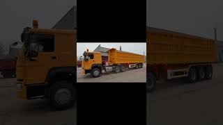 Customizable 3 Axles Dump Semi Trailer trailer tipper trailer price [upl. by Karlis]