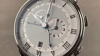 Blancpain Villeret Reveil GMT 6640112755B Blancpain Watch Review [upl. by Atiuqrahs971]