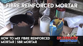 How to mix fibre reinforced mortar  SBR mortar [upl. by Rebmat39]