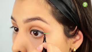 How to Do a Cat Eye on Round Eyes [upl. by Nirek702]