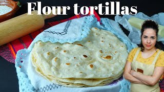 How to make flour tortillas with BUTTER  FLOUR TORTILLAS homemade  Softest tortillas [upl. by Furlani]