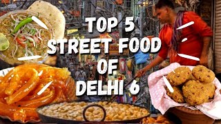 Top 5 Street Food in Chandni Chowk 6 Delhi Street Food  Best Street Food In Delhi 2021 Sadi Gaddi [upl. by Husein]