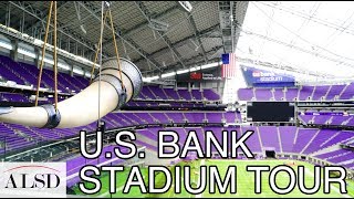 Dive Deep into US Bank Stadium the Home of the Minnesota Vikings and Super Bowl LII [upl. by Akirrehs]