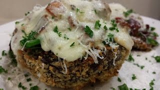 STUFFED PORTOBELLO MUSHROOMS AIR FRYER [upl. by Nizam880]