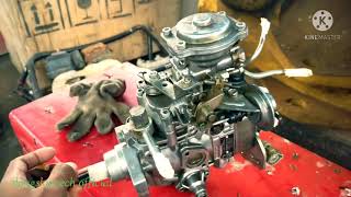 toyota land cruiser 70series 1HZ engine install fuel injection pump and timing belt [upl. by Edrei]