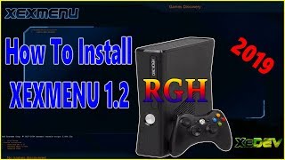 How To Install XeXmenu 12 On RGH XBOX 360 2019 [upl. by Elvyn]