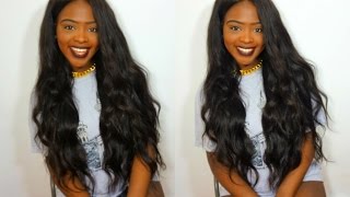 Modern Show Hair Company  Peruvian Body Wave amp Lace Frontal Review Aliexpress [upl. by Ayn]