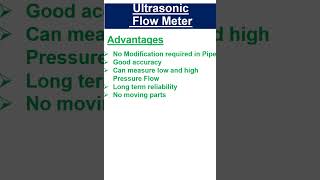 Ultrasonic Flow meter Advantages Disadvantages flowmeter [upl. by Esirec801]