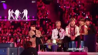 BTS Reaction to ATEEZ Performance MAMA 2019 FULL [upl. by Widera]