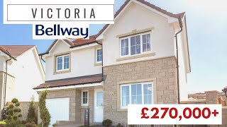 BELLWAY VICTORIA SHOWHOME TOUR  4 DOUBLE BED DETACHED HOUSE  WHAT £270000 GETS YOU IN SCOTLAND [upl. by Shirline199]