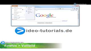 Vollbild in Firefox Shortcut F11 Tutorial [upl. by Sarena]