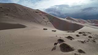 MONGOLIAN GOBI DESERT WITH A DRONE [upl. by Ahsenad]