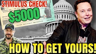 How to Get DOGE 5000 Stimulus Refund Check [upl. by Stanislas557]