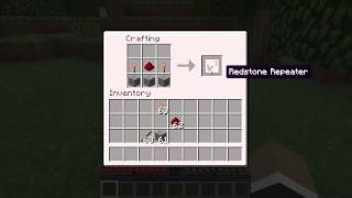 Minecraft How To Craft A Redstone Repeater 147 [upl. by Loriner]