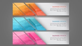 Designing a Simple Web Banner In Photoshop [upl. by Asp]