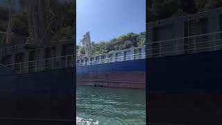 A huge cargo vessel ship near the town of Fowey ship [upl. by Inamik656]