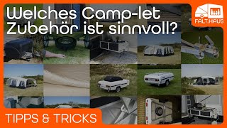 Welches Camplet Faltcaravan Zubehör ist sinnvoll [upl. by Esimaj979]