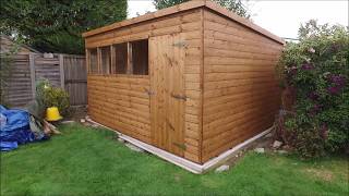 12 x 10 pent garden shed by Gorilla Sheds [upl. by Oranneg]