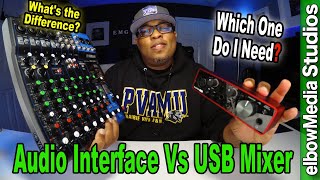 Audio Interface Vs USB Mixer Vs Audio Interface Mixer  Which One Do I Need [upl. by Llabmik584]