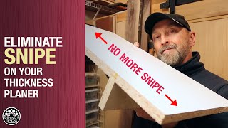 Say Goodbye To Snipe  Thickness Planer Jig  Woodworking [upl. by Malca]