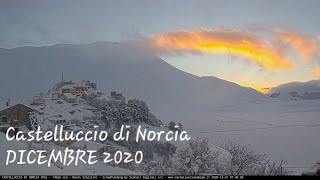 Timelapse Castelluccio di Norcia  DICEMBRE 2020 [upl. by Neerom]