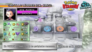 POKEMON LEGENDARIOS SHINY vs LIDERES DE GIMNASIO SACHIKO Pokemon Stadium 2 Español [upl. by Eittol433]