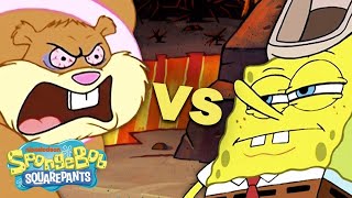 SpongeBob’s Top 5 Fights w Patrick amp Sandy 🥊 [upl. by Ellerrad473]