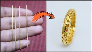 24K Gold Twisted Ring Making  Jewellery Making  How its Made  Gold Smith Jack [upl. by Ycrep]