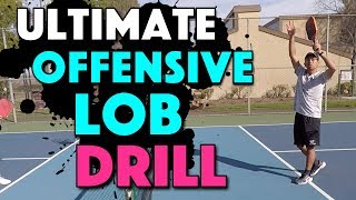 Ultimate Offensive Lob Drill  Pickleball [upl. by Simonne]