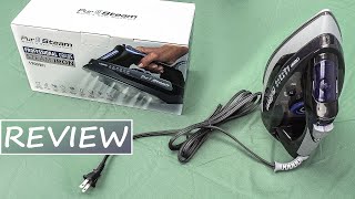 Amazons PurSteam Professional Grade 1700w Steam Iron Review [upl. by Nillor]