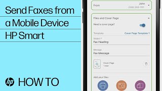 Sending Faxes from Your Mobile Device Using HP Smart  HP Printers  HP Support [upl. by Kendall]