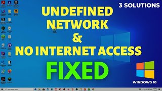 How to FIX quotUNIDENTIFIED NETWORKquot No Internet Access Windows 1110 [upl. by Anthony870]