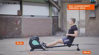 Roeitrainer  Focus Fitness Row 2  Productinformatie  Betersport [upl. by Joycelin849]