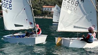 Optimist Training  GAN Cadetti 2023 optimist sailing vela [upl. by Etennaej]