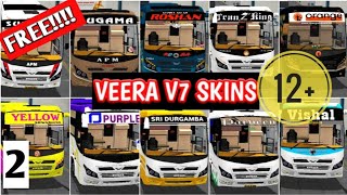 12 INDIAN BUS SKINS FOR VEERA V7 MOD WITH LINK FREE IBSKSRTCVEERA MODSBUSSIDKRB2002V7 [upl. by Nhguaved974]