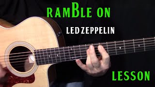 how to play quotRamble Onquot by Led Zeppelin  acoustic guitar lesson [upl. by Tennos598]